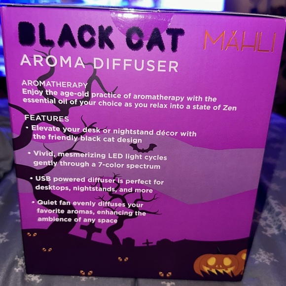 2024 New Mahli Halloween black cat Aroma Diffuser HTF TikTok Viral - Picture 3 of 5